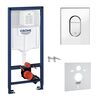 Инсталляция grohe rapid sl 38929000 4в1 для унитаза с кнопкой arena cosmo в Актау фото № 1