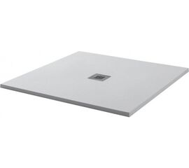 Ats-100x100u-w hidronatur pleasure поддон литьевой 1000х1000х30мм слив крышка белый камень (242248) в Актау фото № 1