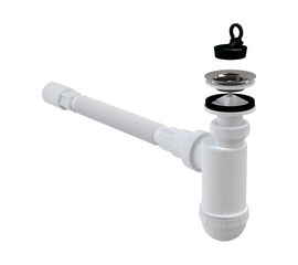 сифон для раковины alcaplast a41+a710 с решеткой и соединением в Актау фото № 1