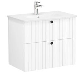 тумба с раковиной 80см vitra root groove 69436, белый матовый в Актау фото № 1