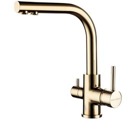 смеситель для кухни paulmark essen es213011-g, золото в Актау фото № 1