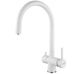 смеситель для кухни paulmark heller he213218-431, белый матовый в Актау фото № 1