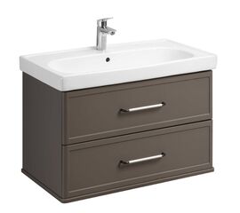 тумба с раковиной 85 см aquaton нео-классика 1a286301ncr30+1wh501782 мускат в Актау фото № 1