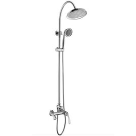 Lemark lm5662c интенс смеситель для ванны с верхней душевой лейкой тропический дождь, фикс. излив, хром в Актау фото № 1