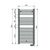 Полотенцесушитель zehnder aura 120x50 pbez-120-50/mq белый в Актау фото № 3