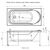 Ванна акриловая aquanet 140x70 west с каркасом в Актау фото № 2