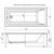 Ванна акриловая aquanet bright 180*80  с каркасом в Актау фото № 4