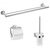 Набор аксессуаров hansgrohe logis 3 в 1 41727000 хром в Актау фото № 1