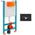 Инсталляция 3в1 v-fix сore 732-5800-01 740-0411 sirius черная-хром в Актау фото № 1