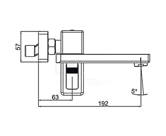 смеситель для ванны gappo g3217-6 черный в Актау фото № 3
