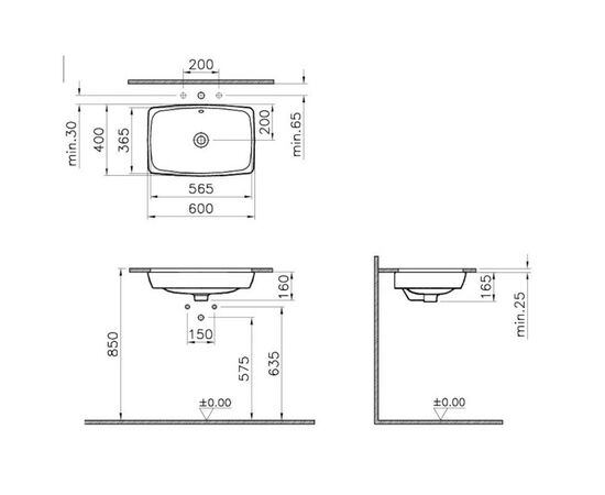 раковина vitra nuo undercounter 7436b003-1082 встариваемая в Актау фото № 2