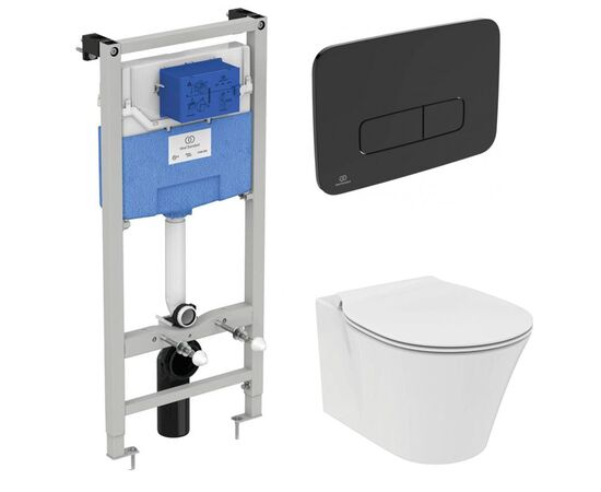 Комплект ideal standard connect air : унитаз  e005401 aquablade с инсталляцией и кнопкой m3 r0123a6 в Актау фото № 1