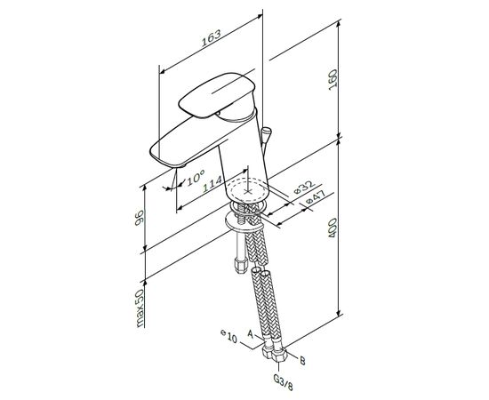смеситель для раковины am.pm spirit v2.1 f71a02100 в Актау фото № 4