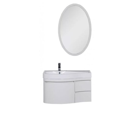 Комплект мебели aquanet сопрано 95 l белый (2 дверцы 2 ящика) в Актау фото № 1