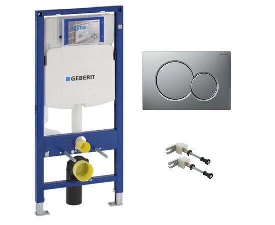 Инсталляция geberit duofix 111.300.00.5 с клавишей sigma 01 115.770.jq.5 в Актау фото № 1