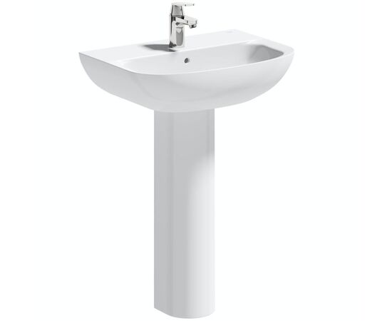 раковина с пьедесталом grohe bau ceramic 39421000 60 см, альпин-белый в Актау фото № 1