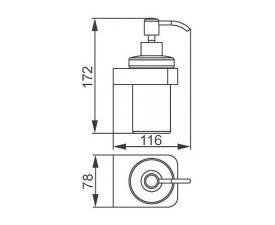 Дозатор для жидкого мыла aquanet 5781-1 в Актау фото № 3