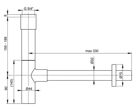 сифон для раковины alcaplast a402 в Актау фото № 2