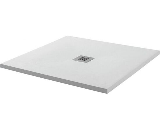 Ats-90x90u-w hidronatur pleasure поддон литьевой 900х900х30мм слив крышка белый камень (242247) в Актау фото № 1