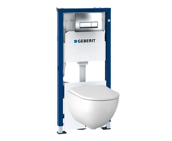унитаз с инсталляцией geberit acanto 500.128.21.a rimfree в Актау фото № 1