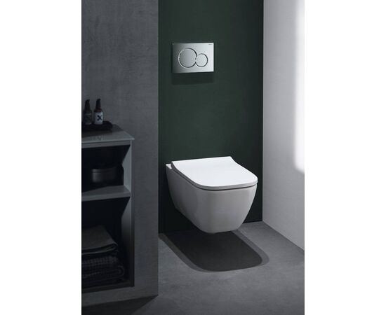 унитаз с инсталляцией geberit smyle square 500.300.21.s в Актау фото № 2