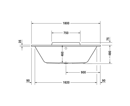 Ванна акриловая duravit durastyle 70029800000000, 180 х 80 см в Актау фото № 3