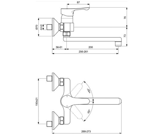 смеситель для кухни ideal standard alpha bc661aa в Актау фото № 2