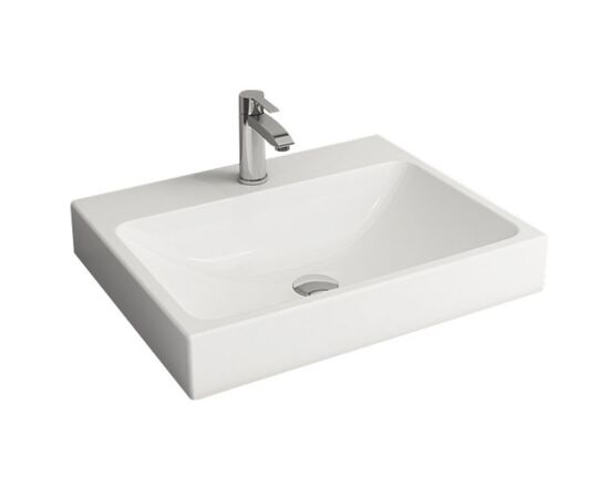 раковина накладная scala bocchi 1077-001-0126 60*48 белый глянец в Актау фото № 1