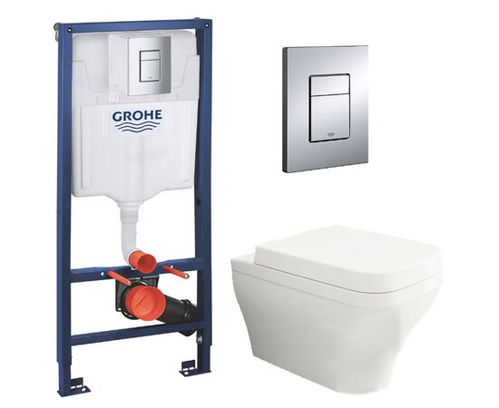Подвесной унитаз bocchi scala speciale с инсталляцией grohe rapid sl в Актау фото № 1