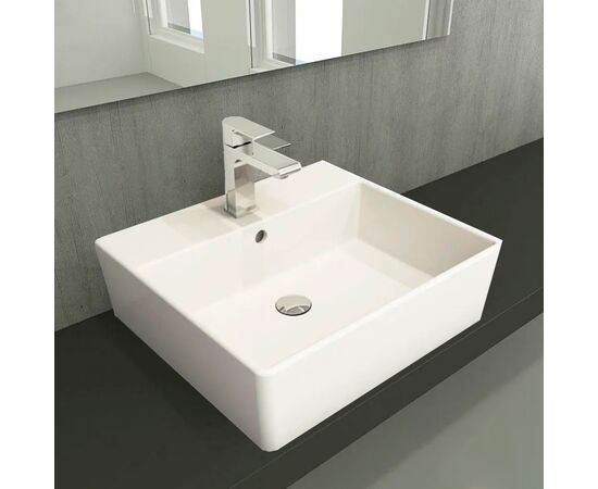 раковина накладная bocchi milano 1302-001-0126 50*37 глянец белый в Актау фото № 2