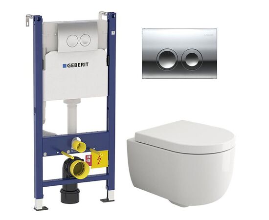 Подвесной унитаз bocchi v-tondo с инсталляцией geberit duofix в Актау фото № 1