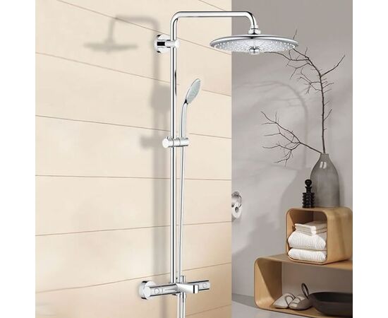 Душевая система grohe euphoria 26114001 с термостатом  поворотная с изливом цвет хром в Актау фото № 2