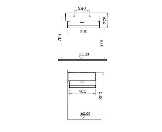 раковина vitra nuovella 4078b003-0001 в Актау фото № 3