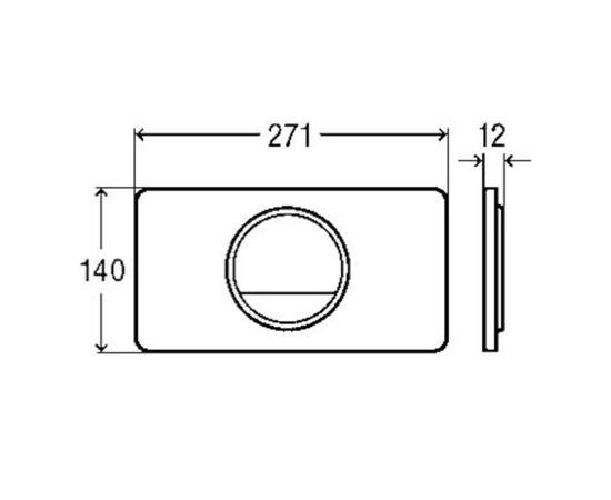 Клавиша смыва viega 654528 visign for style 13 пластик матовый хром в Актау фото № 2