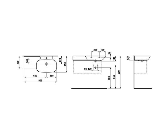 раковина столешница laufen ino 8133020001041 в Актау фото № 3