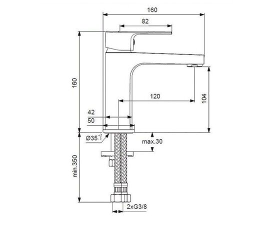 Набор смесителей для ванны ideal standard esla bc264aa в Актау фото № 2