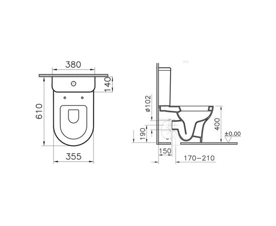 унитаз-биде vitra zentrum stern 9012b003-7223 со встроенным смесителем в Актау фото № 6