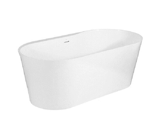 Ванна каменная roca raina 159 х 79 см 248466000, литой мрамор stonex, овальная, белая в Актау фото № 1