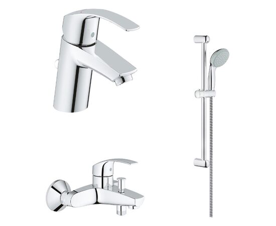 Набор смесителей 3в1 grohe eurosmart 124446 для ванной комнаты в Актау фото № 1