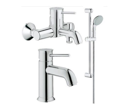 Душевой комплект 3в1 grohe bauclassic 124404 со смесителями в Актау фото № 1