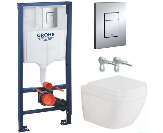 унитаз с инсталляцией 5в1 grohe rapid sl (euro ceramic 39328000) в Актау фото № 1