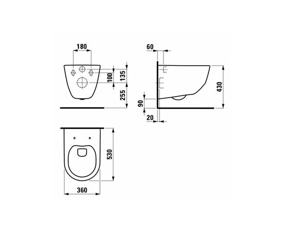 унитаз подвесной laufen pro new 8669570000001 rimless с крышкой slim soft-close в Актау фото № 6