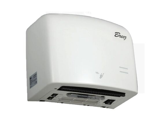 сушилка для рук breez air max-1250w высокоскоростная (пластик белый) в Актау фото № 1