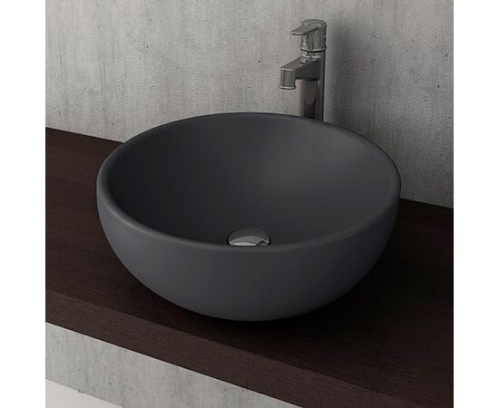 раковина накладная bocchi venezia 1119-020-0125 45x45 см антрацит матовый в Актау фото № 2