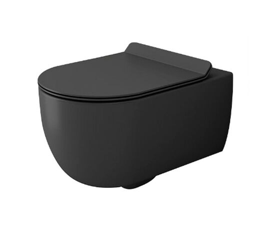 унитаз подвесной bocchi v-tondo 1416-020-0129 с микролифтом антрацит матовый в Актау фото № 1