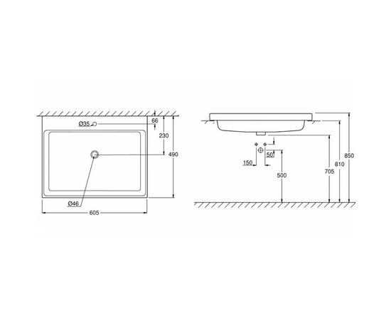 раковина встраиваемая grohe cube ceramic 3947900h в Актау фото № 3