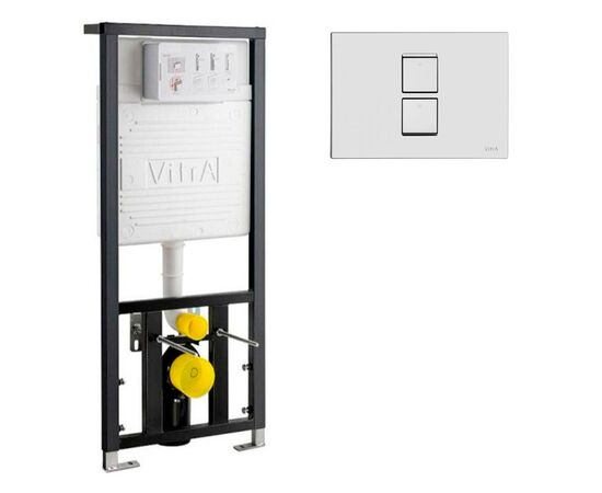 Инсталляция 3в1 vitra 740-5800-01 пневматическая + антивандальная кнопка в Актау фото № 1