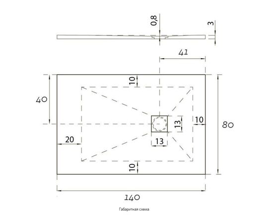 Поддон для душа hidronatur pleasure ats-140x80u-w в Актау фото № 5