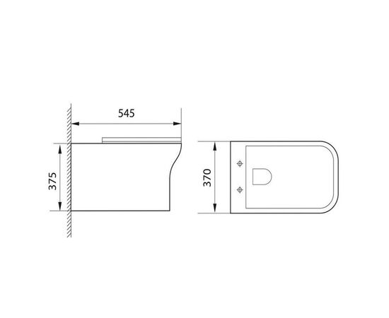 унитаз подвесной aquanet cube cl-12248d  rimlees. тонкая крышка с микролифтом. в Актау фото № 4