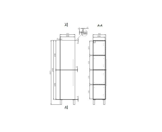 Пенал cersanit arteco p-sl-arc-dsm в Актау фото № 2
